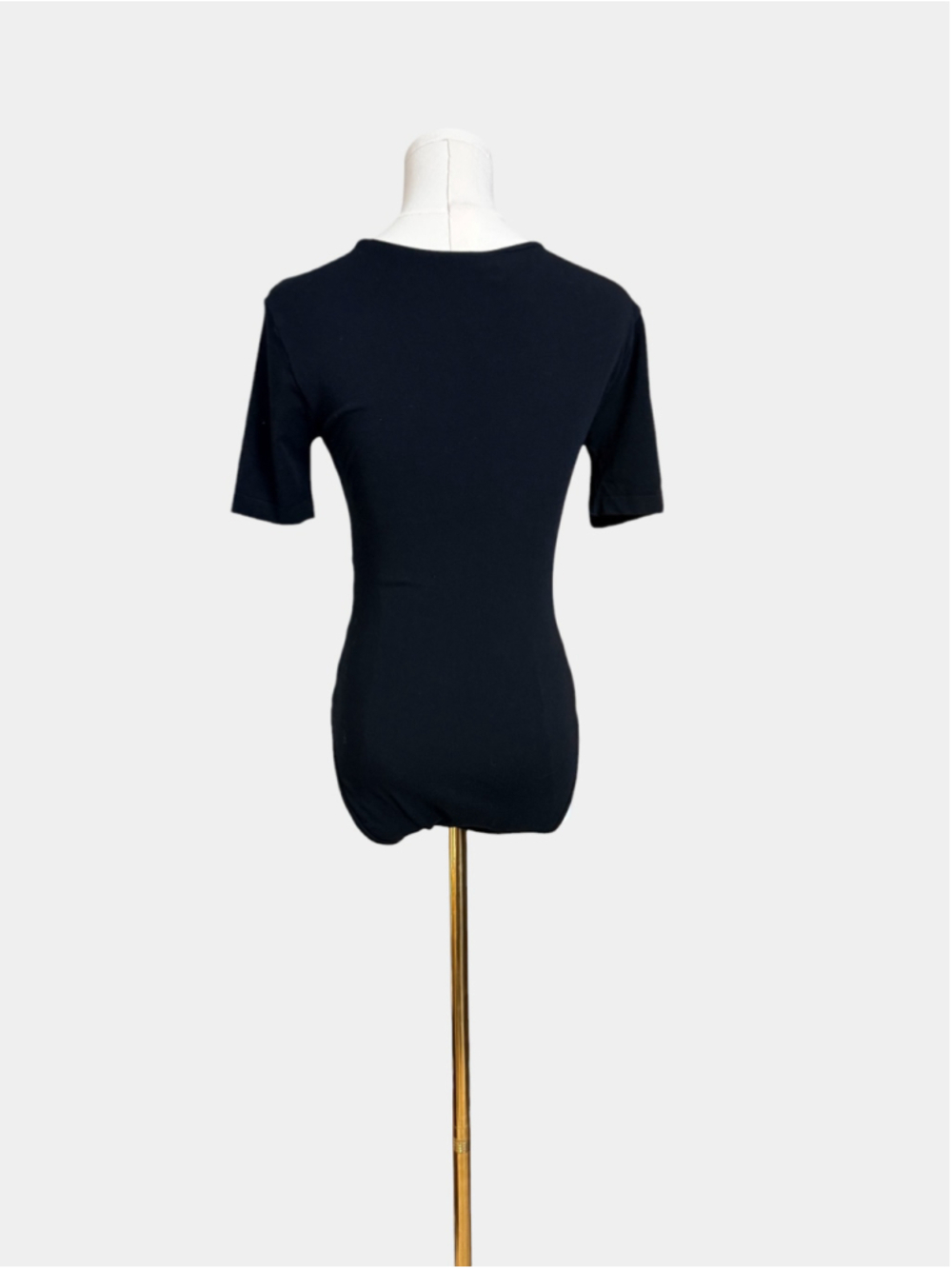 C'EST MOI Cotton Blend Short Sleeves Bodysuit, Casual Top, Sz OS - Picture 4 of 15